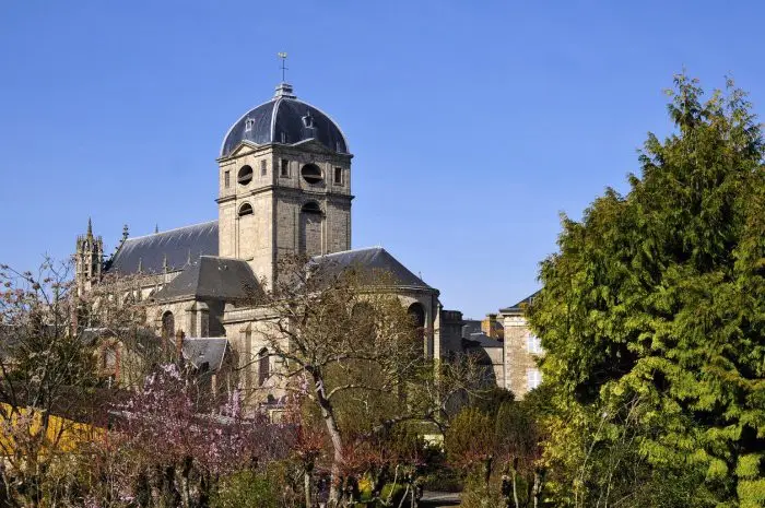 View of Basilica Notre Dame in Alençon