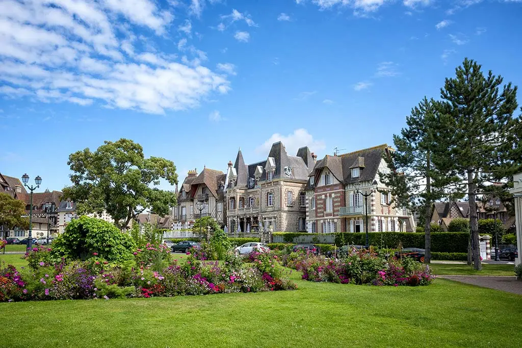 View of le touquet from the garden.