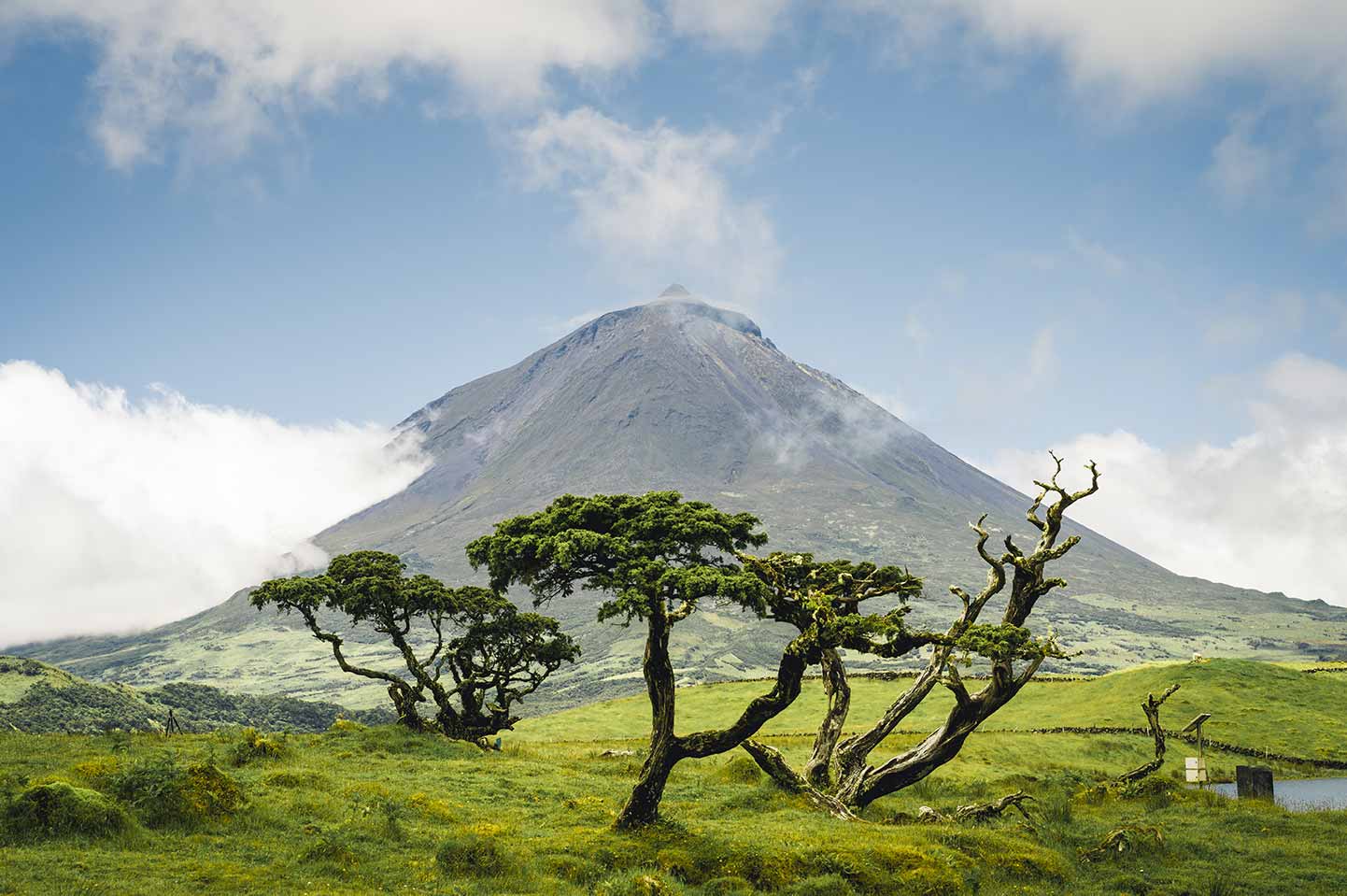 The famous Mount Pico, a volcano, on Pico Island, Azores, Portugal_