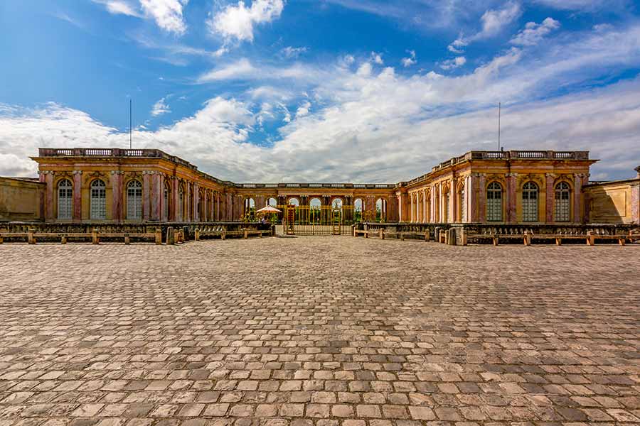 exclusive private tour group at Grand Trianon Palace in Versailles, Paris, France