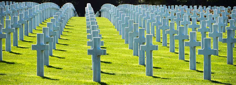 tourists paying their respects at the American cemetery Omaha Beach Normandy, France