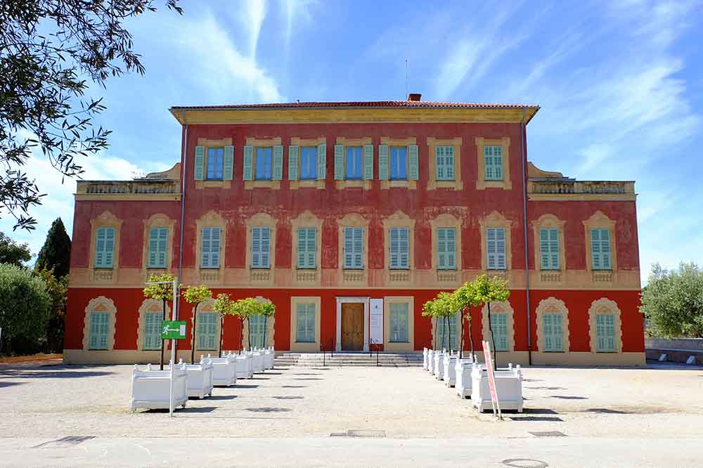 outside view of the Matisse Museum, Nice, France